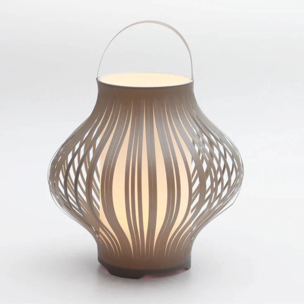 Buy Table Lamps Australia LED Outdoor Portable Retractable Lantern Grey Polypropylene 3000K & RGB - LL0513GR