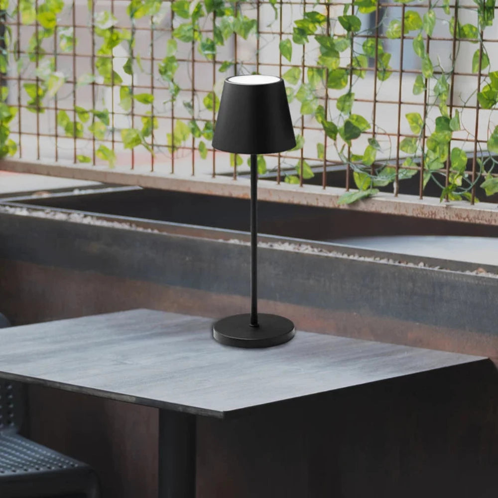 Buy Table Lamps Australia Enoki Portable Table Lamp 5V Battery Black Metal 3000K / RGB - LL0516B