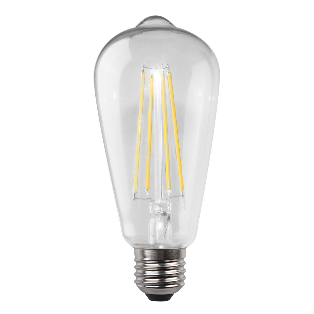 Buy LED Filament Globes Australia LED Filament Globe 240V 8W ES Clear Glass 3000K - LST21WW/E27D/C