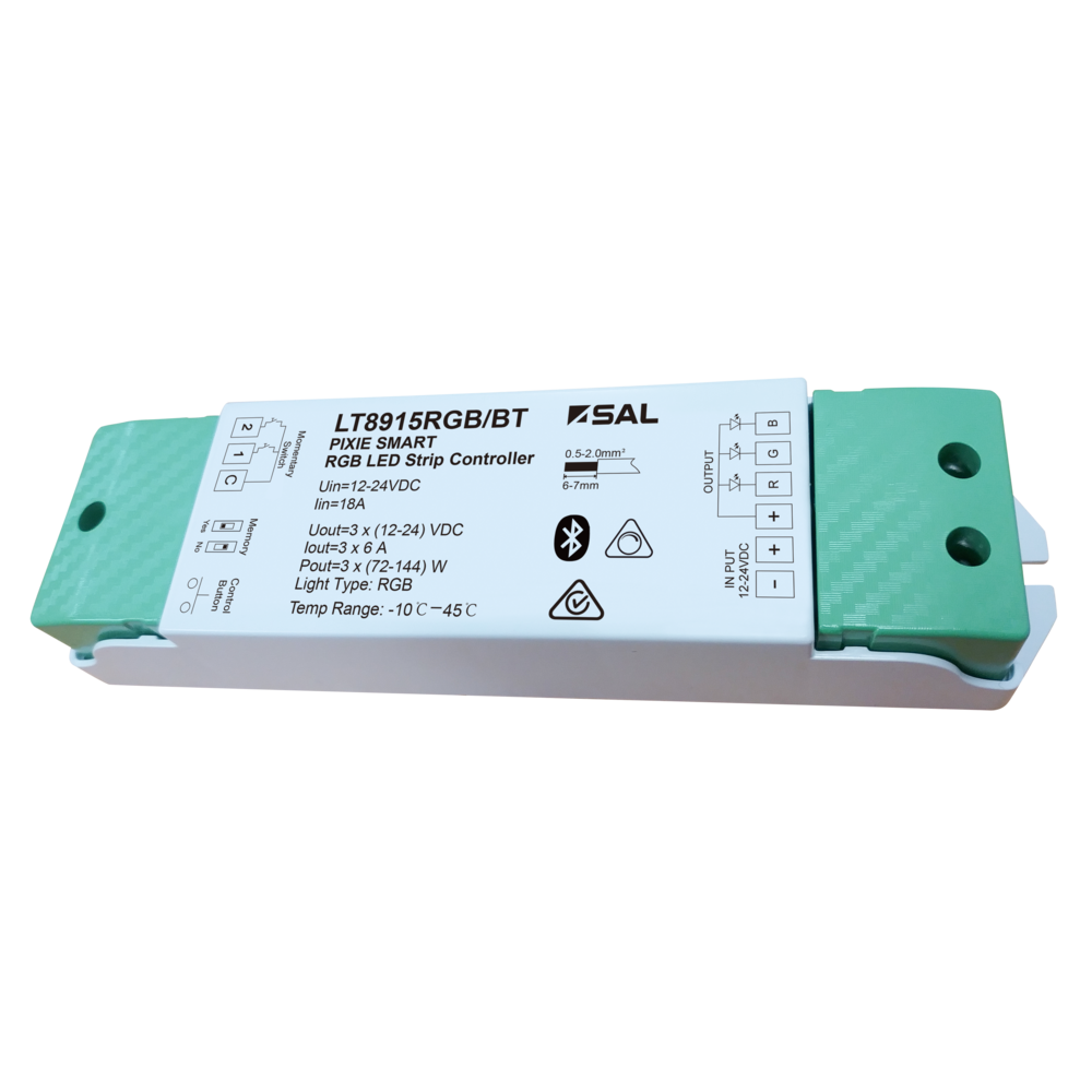 Buy Strip Light Controllers Australia LT8915 RGB Colour Smart LED Strip Controller