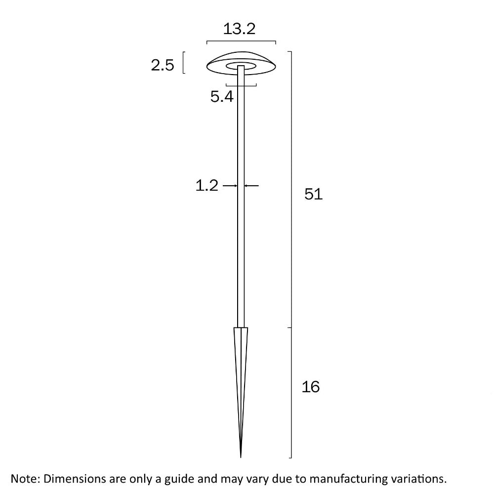 Buy Post Lights Australia Luc 3W LED Post Light 3000K Black - LUC PT3-BK83-826