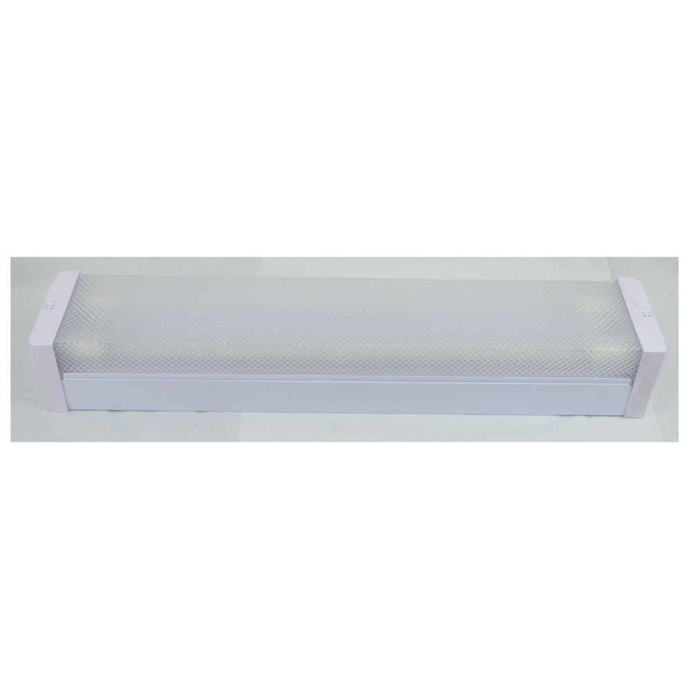Buy LED Flouro Batten Lights Australia LED Batten 2 Light L650mm White Steel Prismatic - LWB210-P