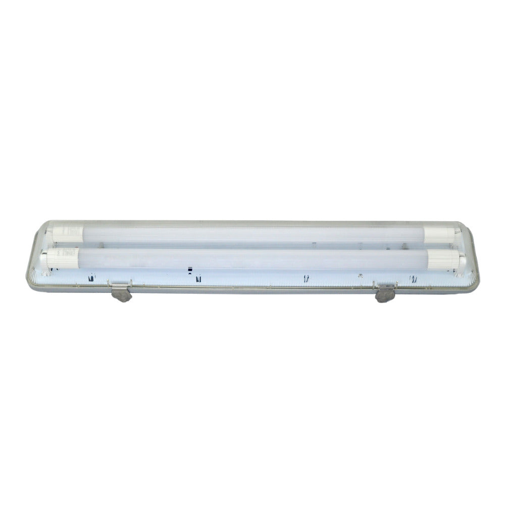 LED Batten 2 Light Weatherproof L660mm White Steel - LWWB210