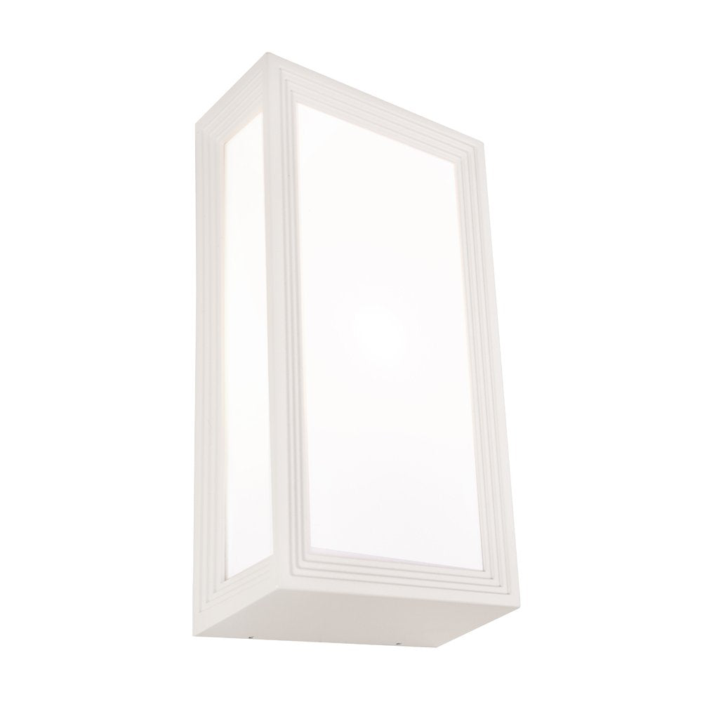 Lyon 1 Light Exterior Wall Light White - LYON1EWHT