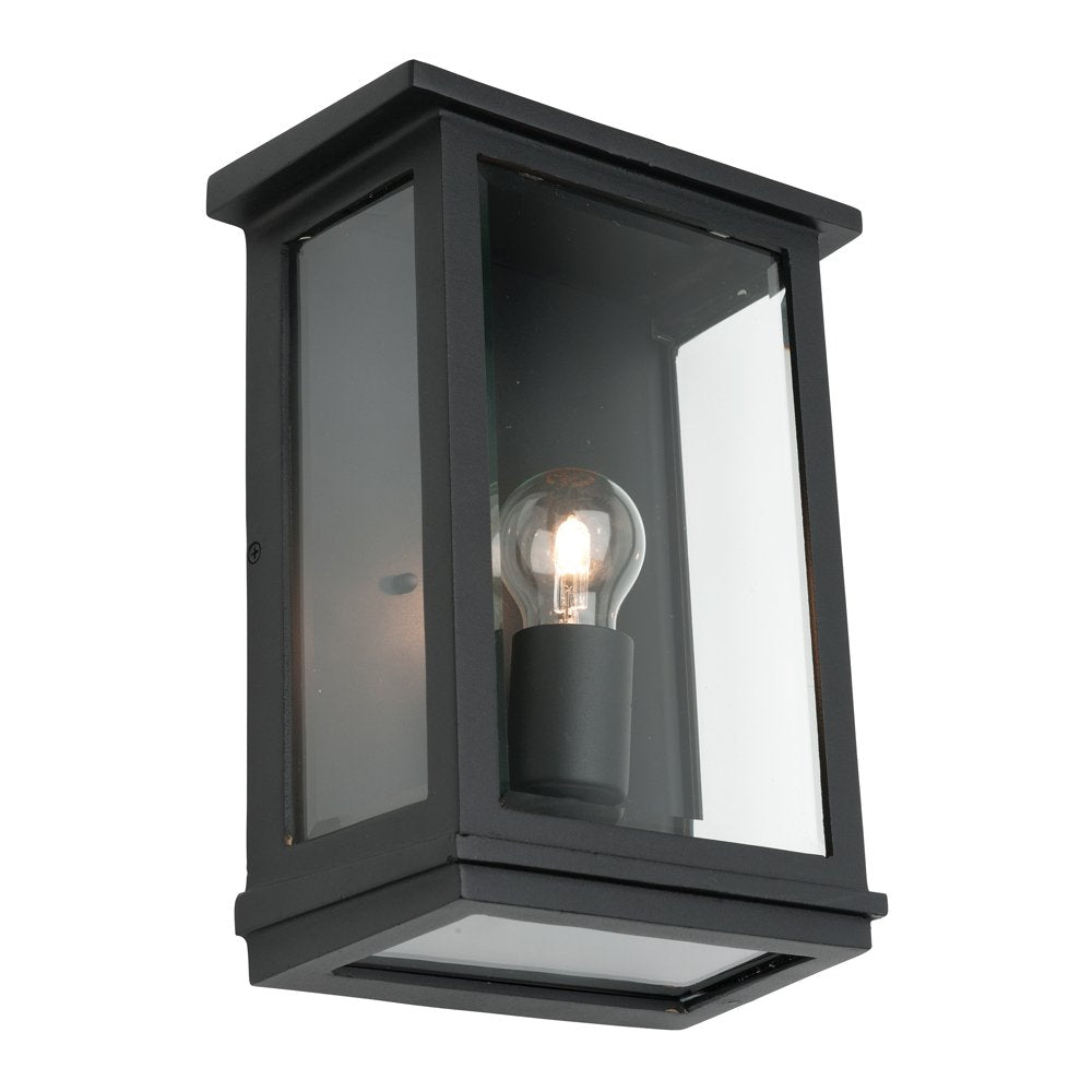 Madrid 1 Light Exterior Wall Light Large Black - MAD1ELGBLK