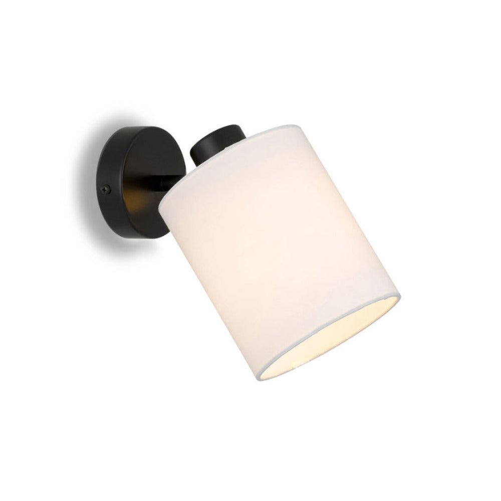 Buy Wall Sconce Australia Malone 1 Light Wall Light Black & White - MALONE WB-BKWH