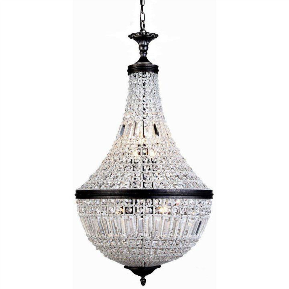 Buy Chandeliers Australia Marseilles Large 8 Light Crystal Basket Bronze - 1000807