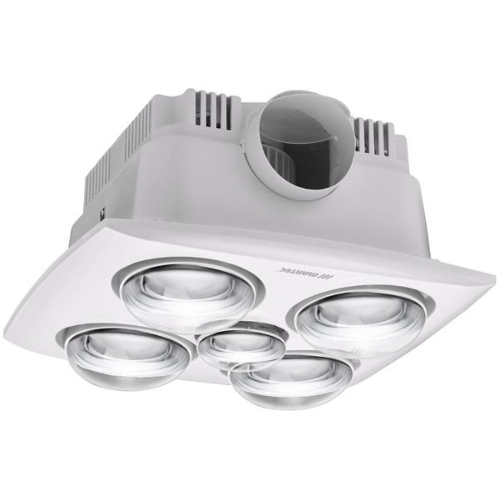 Buy 3 In 1 Bathroom Heaters Australia Contour 4  4 Heat 3 in 1 Bathroom Heater Exhaust Fan & 8W LED Light White - MBHC4LW