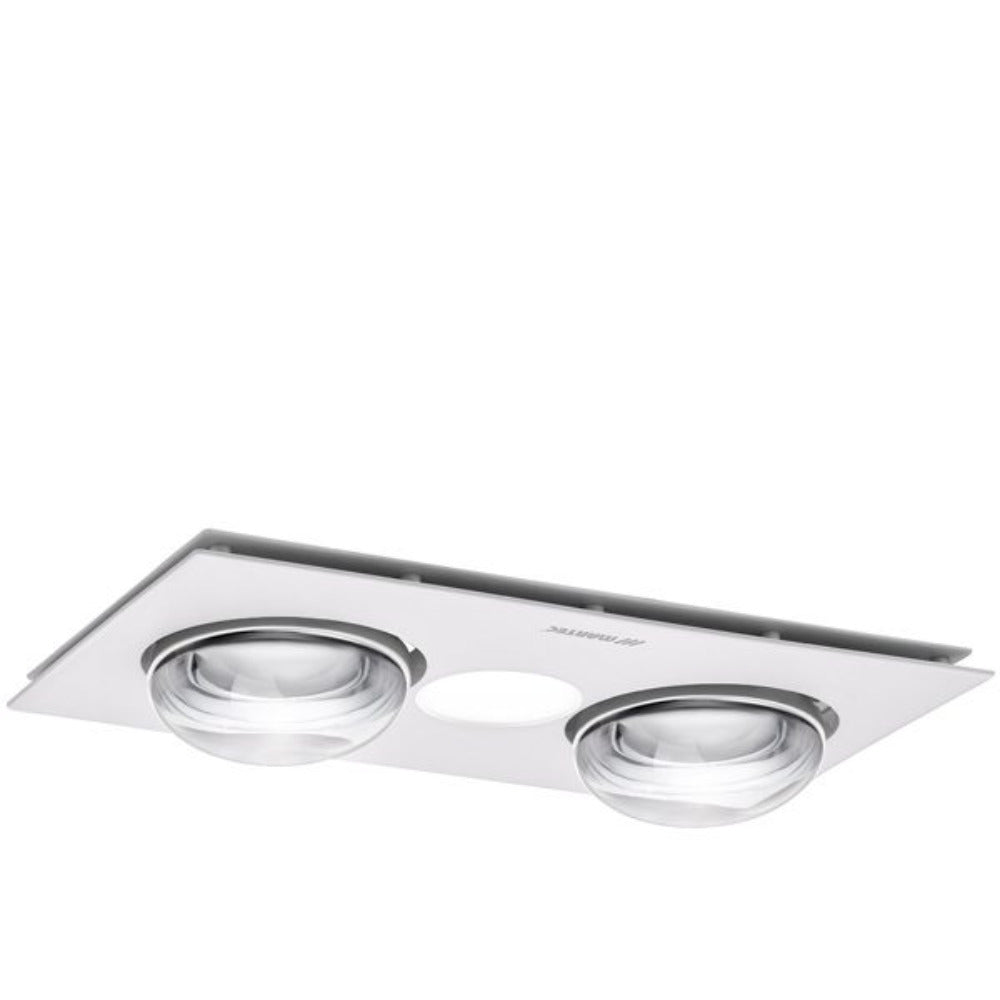Buy 3 In 1 Bathroom Heaters Australia Forme 2 Heat 3 in 1 Bathroom Heater Exhaust Fan & 10W Tricolour LED Downlight White - MBHF2LW