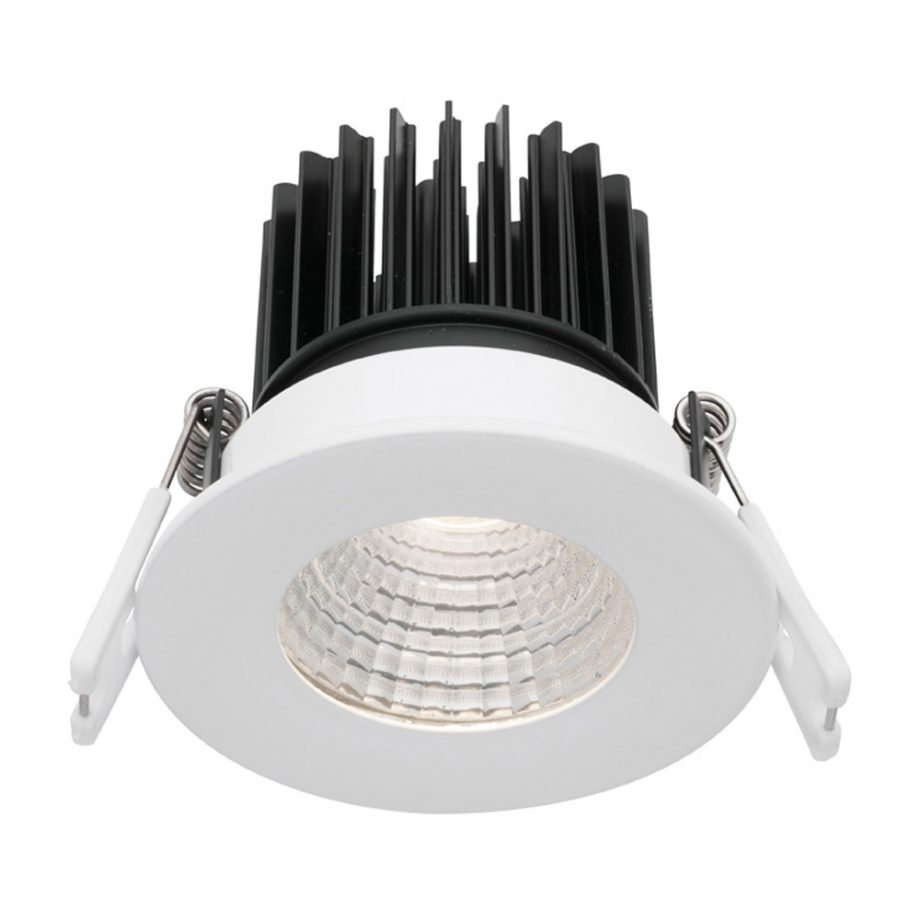 Buy Recessed LED Downlights Australia Gizmo Recessed LED Downlight Fixed White Metal 5000K - MD635W-5