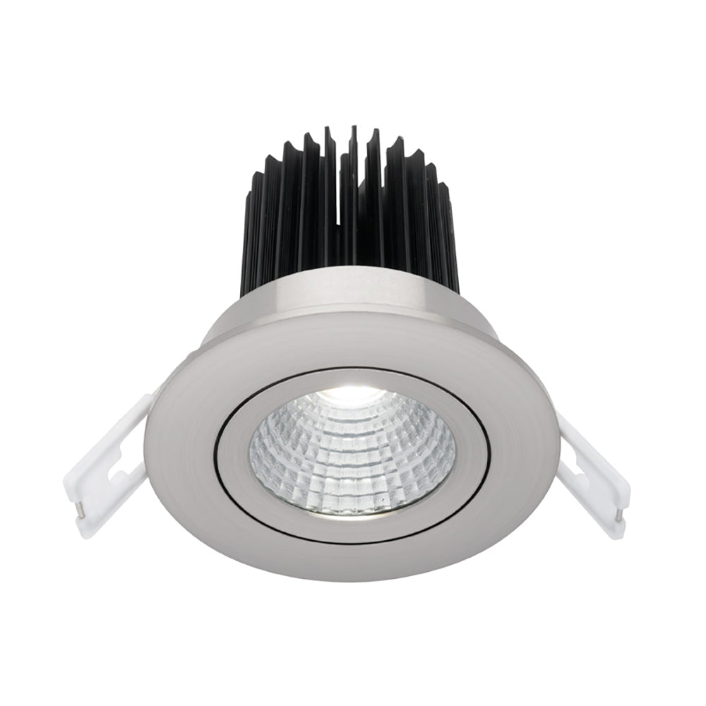 Buy Recessed LED Downlights Australia Gizmo Recessed LED Downlight Gimble Chrome Metal 5000K - MD640S-5