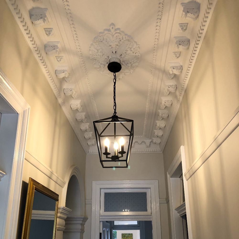 Buy Ceiling Lanterns Australia York 3Lt Lantern-Style Pendant - MG7033BLK