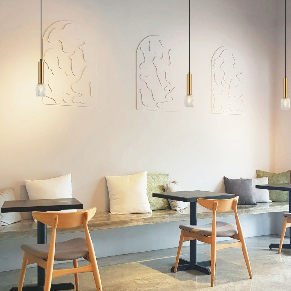 Buy Mini Pendants Australia Mikro 1 Light Pendant Chrome Mesh Cylinder - MIKRO2