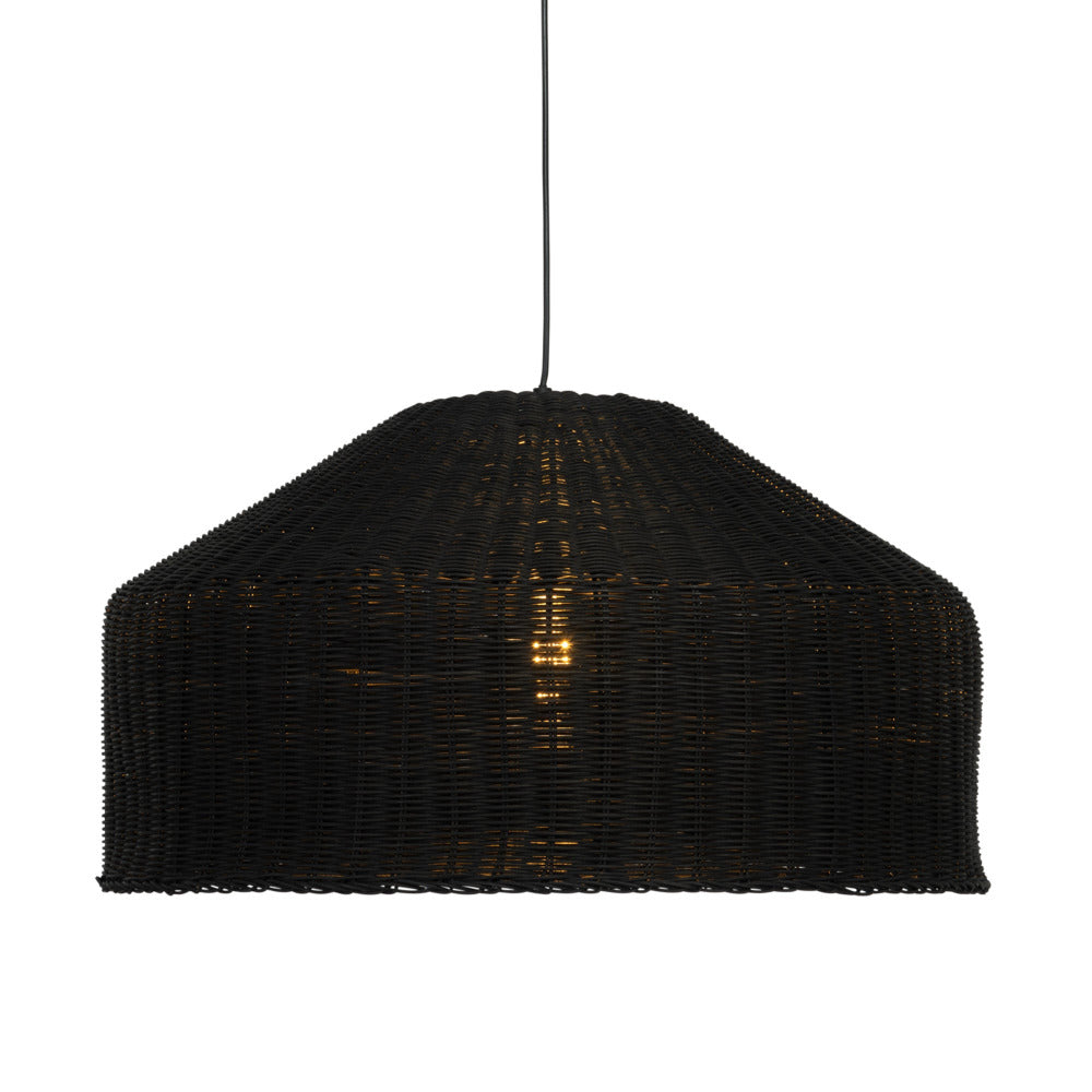Buy Pendant Lights Australia Northcote Pendant Light Black Rattan - MPLS021BLK