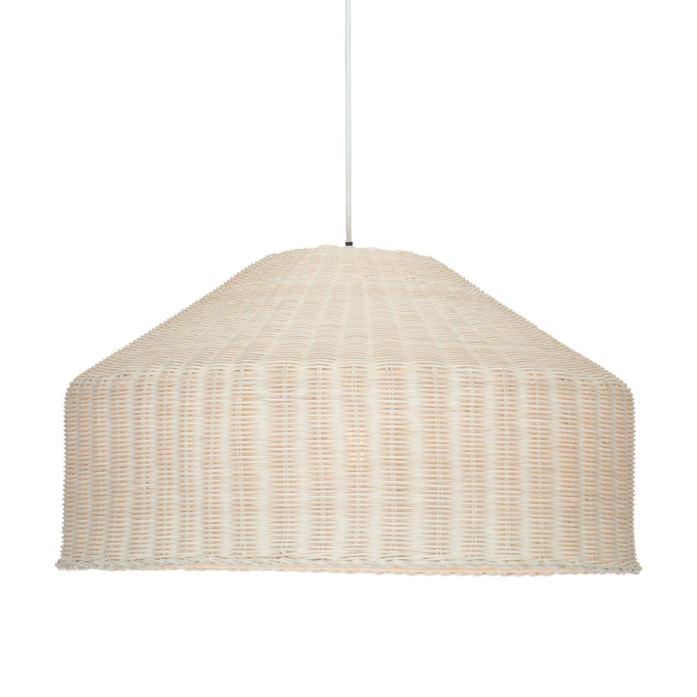 Buy Pendant Lights Australia Northcote Pendant Light White Rattan - MPLS021WHT