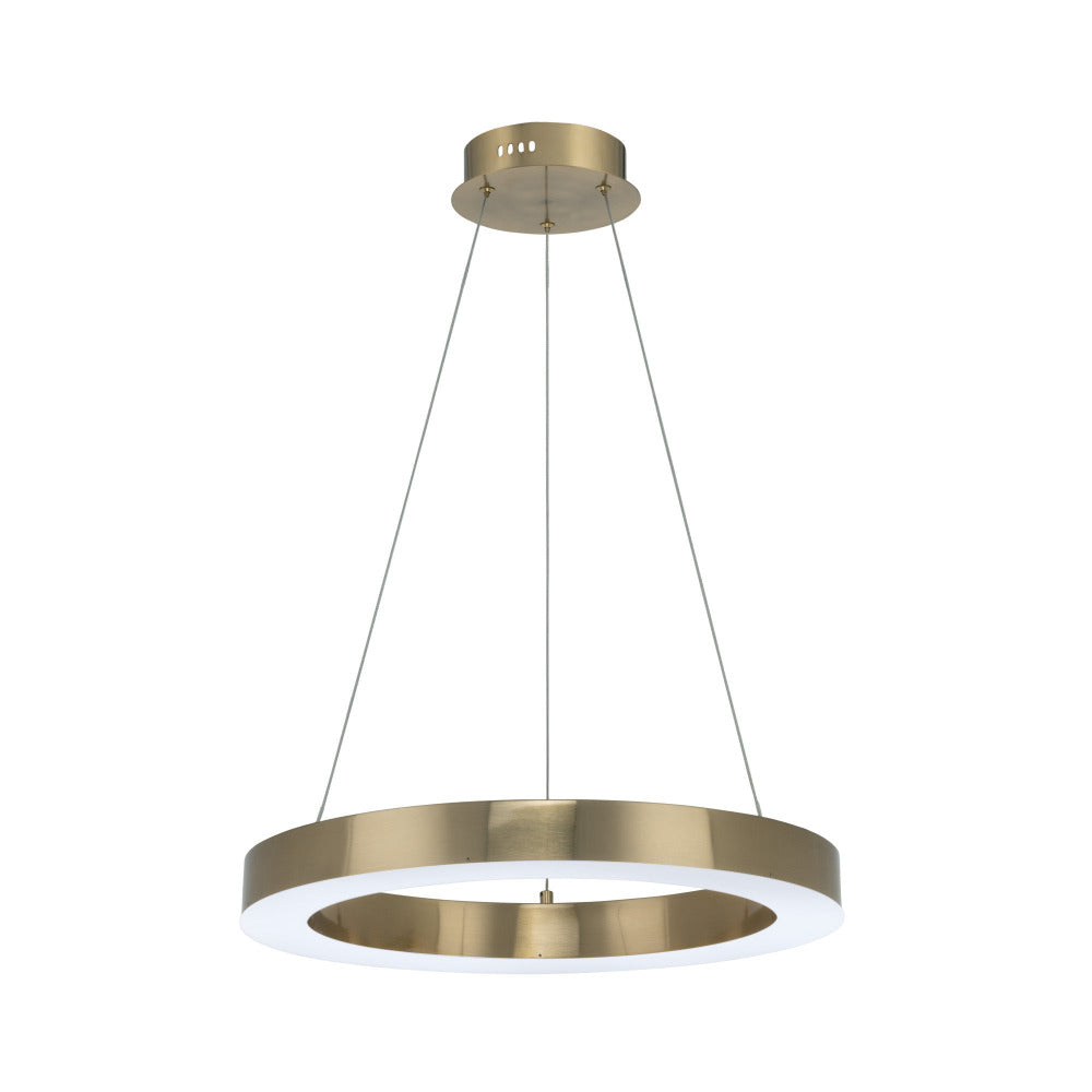 Buy LED Pendants Australia Medine LED Pendant W500mm Brushed Gold 3CCT- MPLS028S-BRS