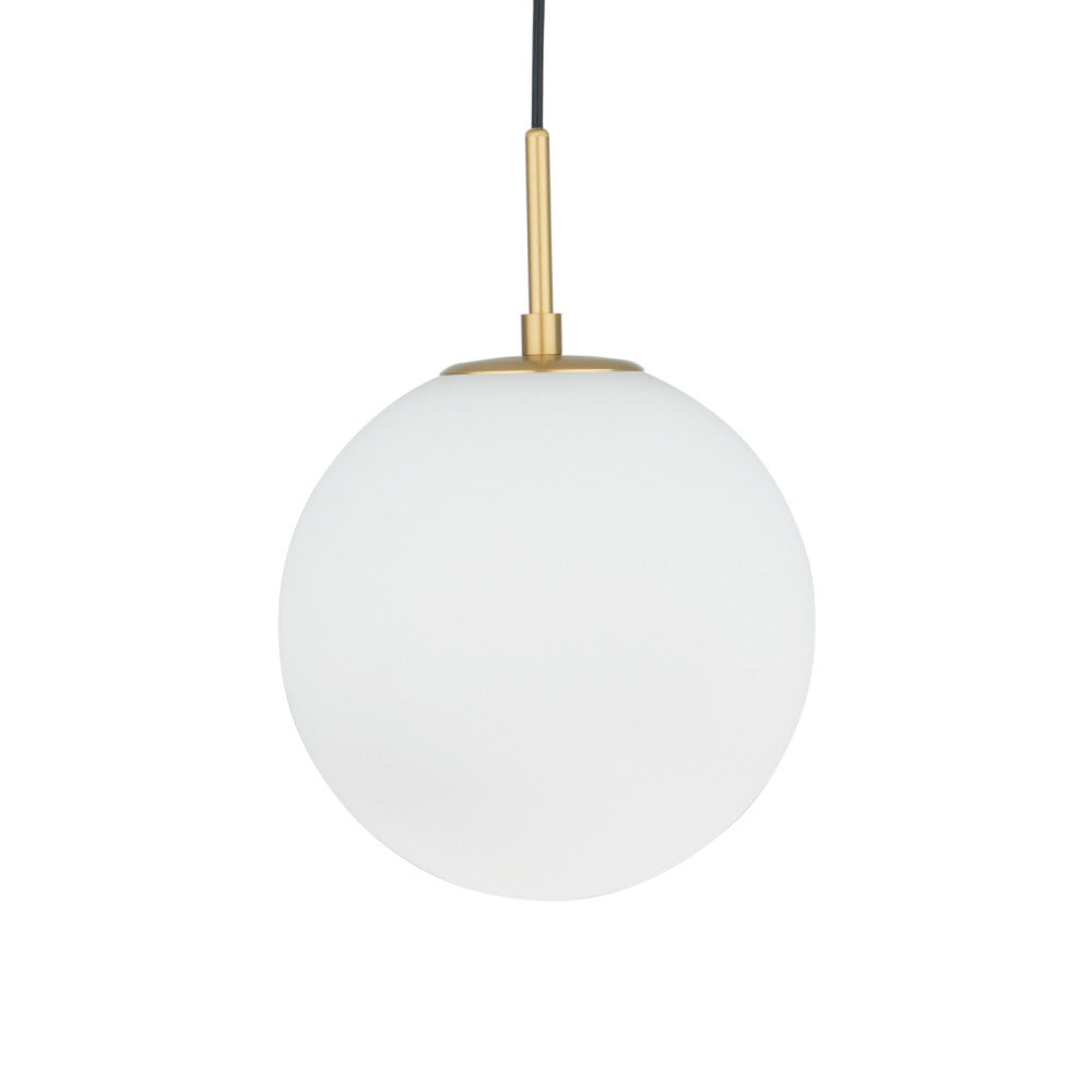 Buy Pendant Lights Australia Preston Pendant Light W250mm Antique Brass Metal White Glass - MPLS029S-BRS