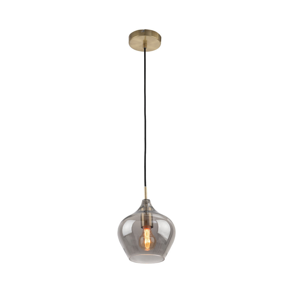 Buy Pendant Lights Australia Darby 1 Light Pendant Small Smoke - MPLS514SMK-S