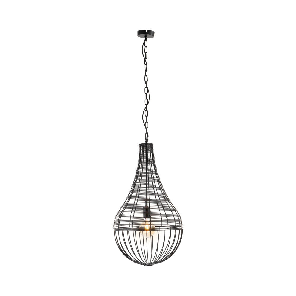 Adena 1 Light Pendant Black - MPLS515BLK