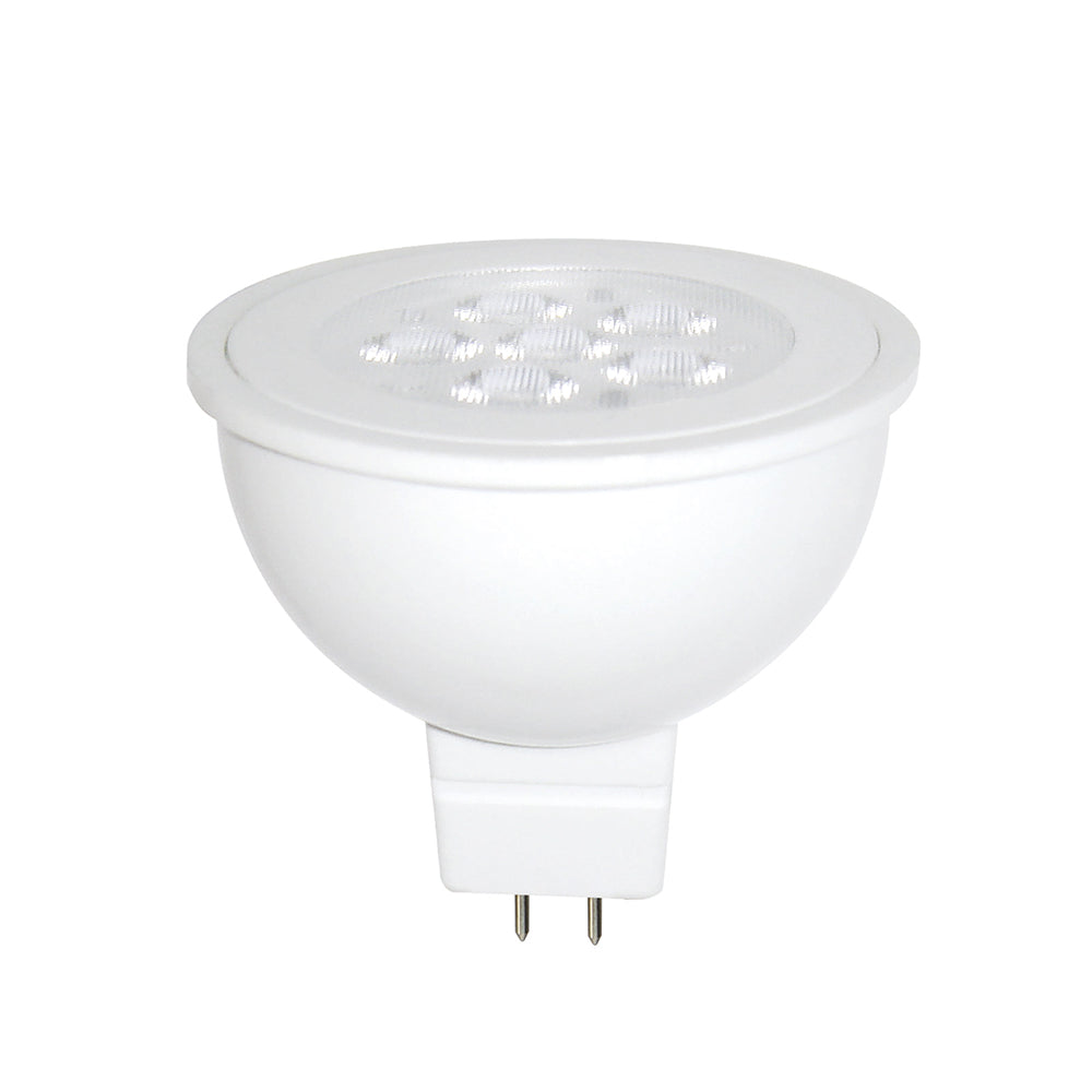 MR16 LED Globe GU5.3 6W 12V White Plastic / Aluminium 5000K - MR1602A