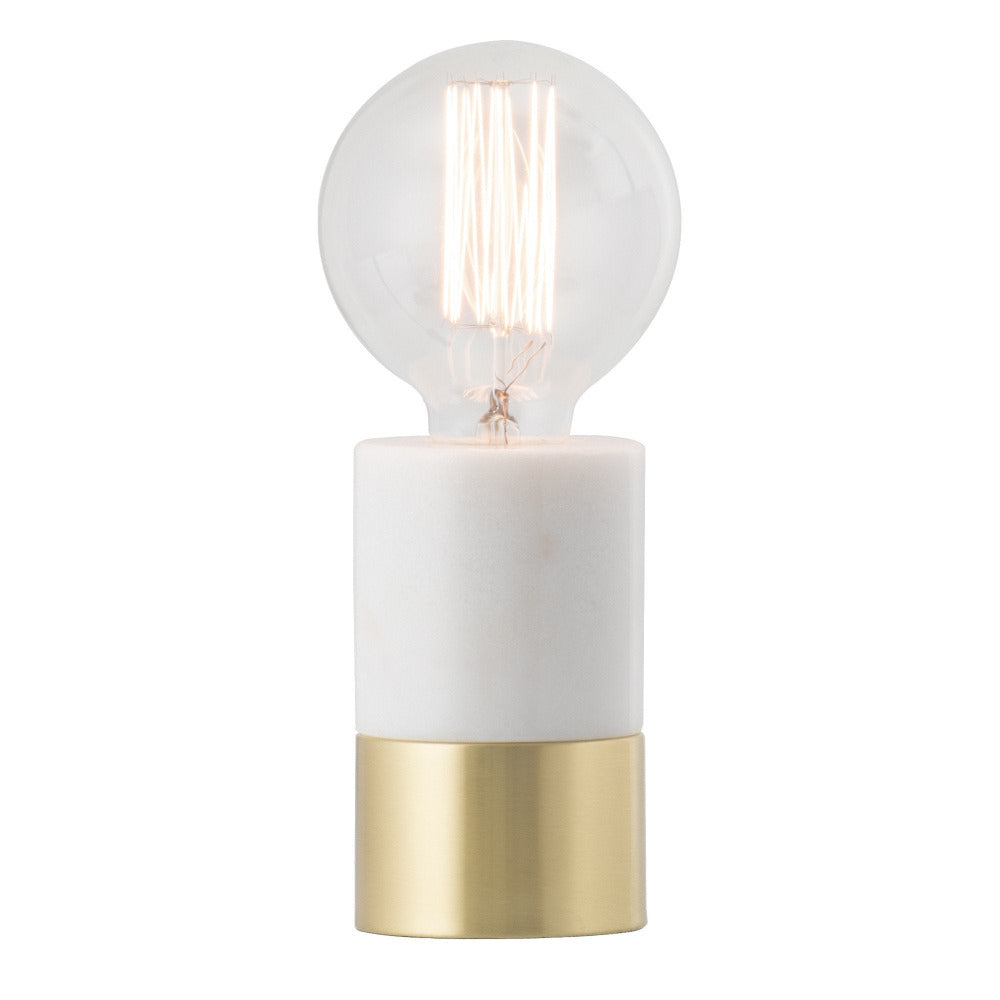 Buy Table Lamps Australia Annie 1 Light Table Lamp Satin Brass And Marble - MTBL011