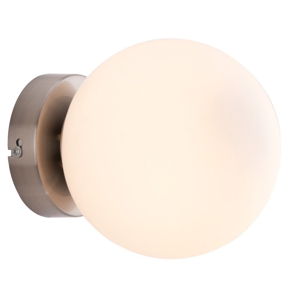 Buy Wall Sconce Australia Lana 1 Light Wall Light Satin Nickel - MWL001SN