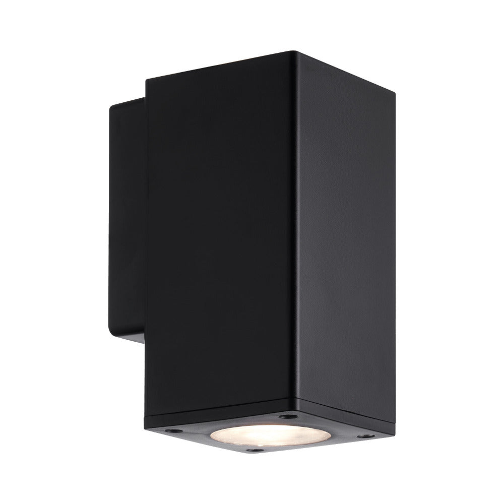 Buy Exterior Wall Lights Australia Piccolo II LED 6W Down Wall Light Square Black - MXD1042