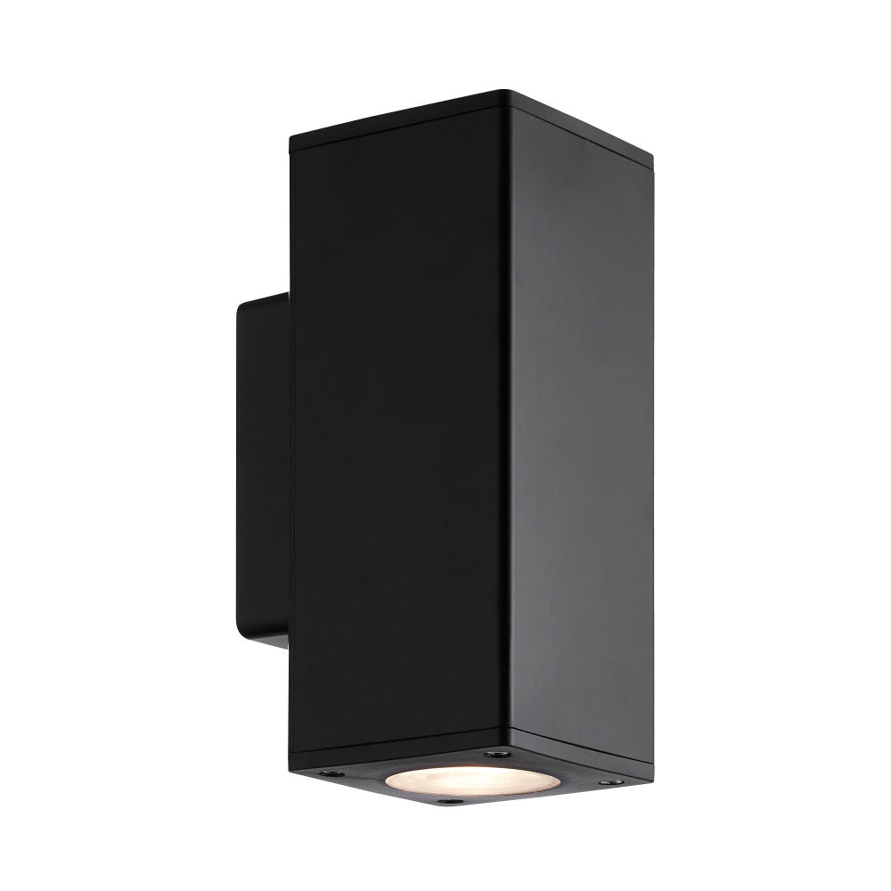 Piccolo II LED 12W Up Down Wall Light Square Black - MXD1043