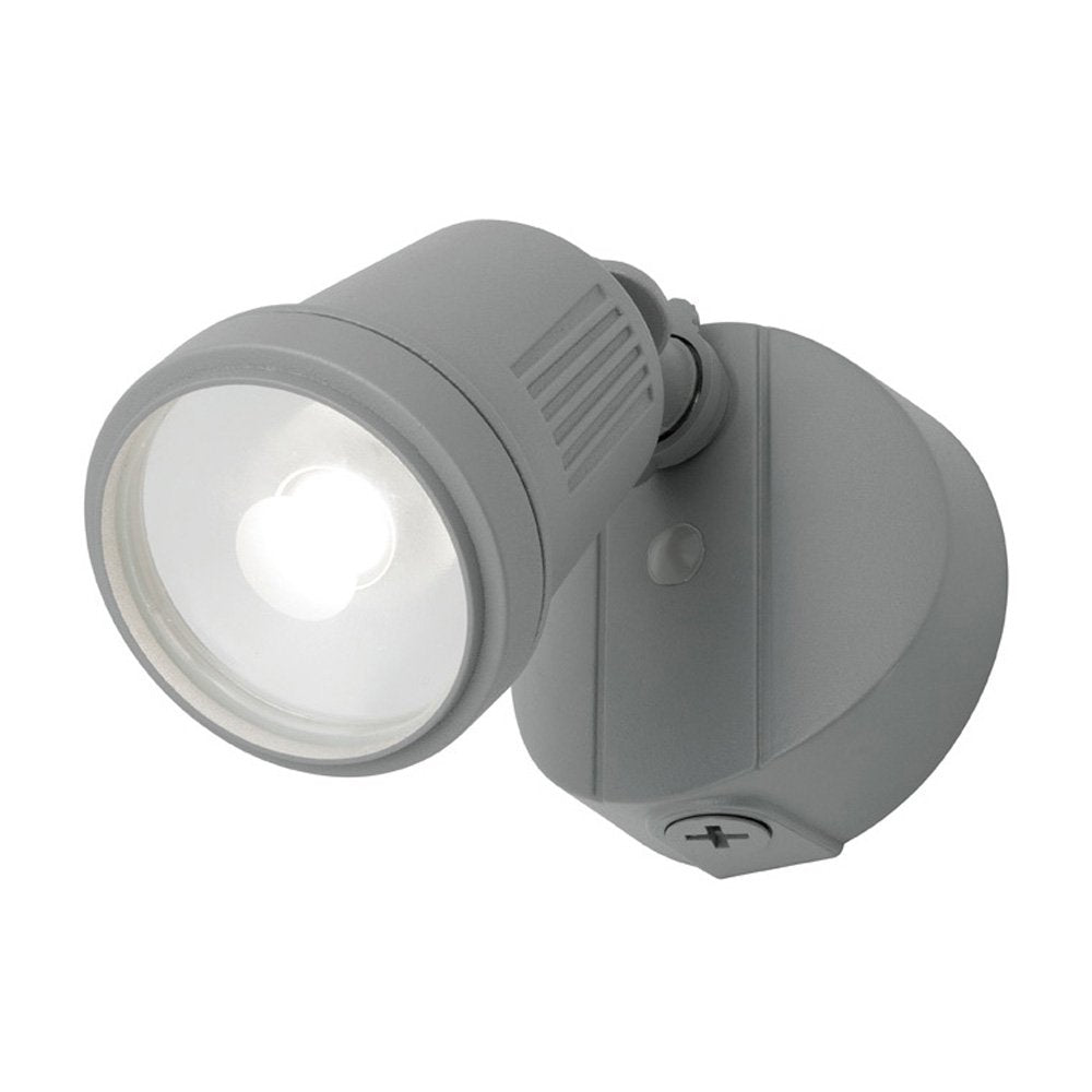Otto II 3CCT 2X12W LED Floodlight With Sensor Silver - MXD6712SIL-SEN