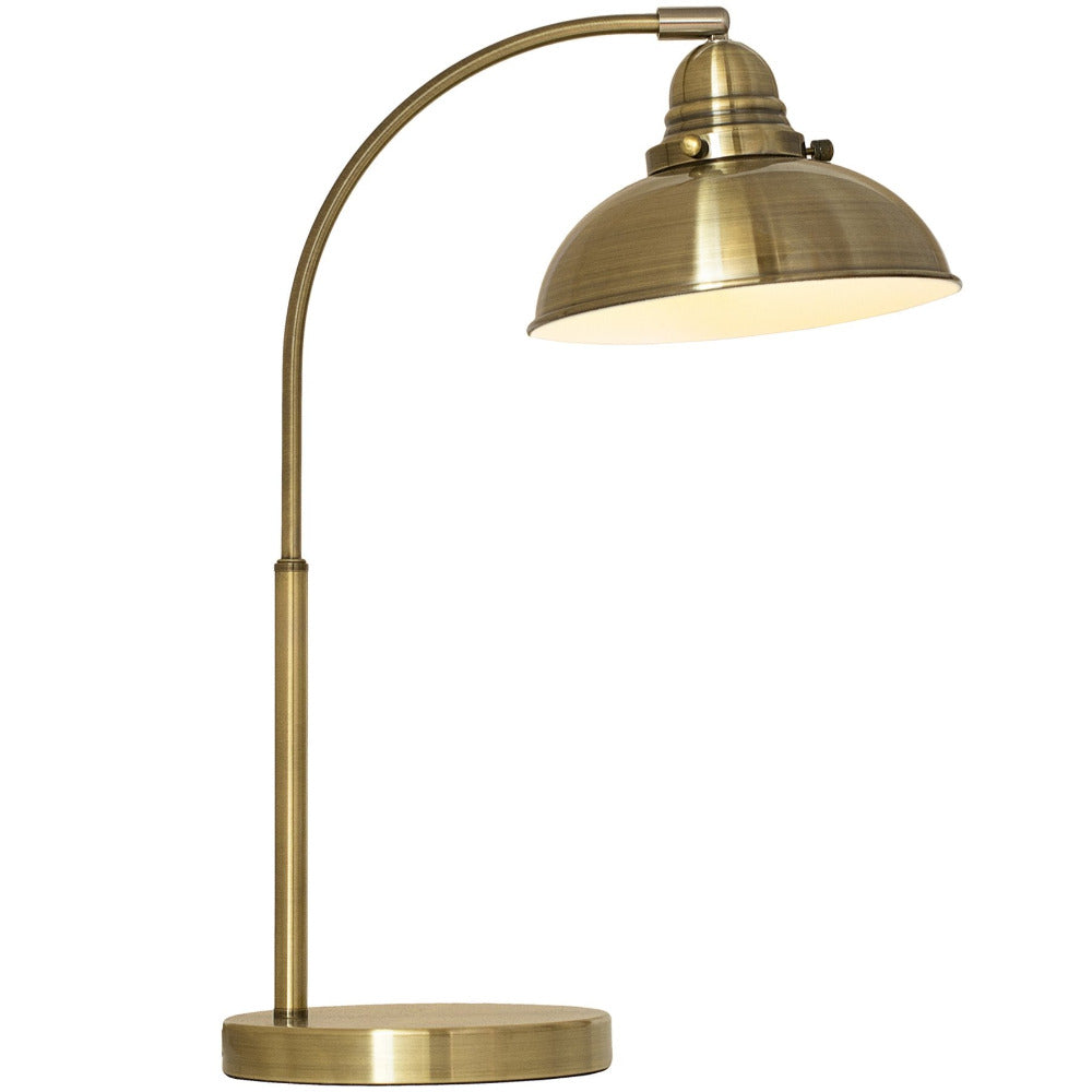 Manor Table Lamp Weathered Brass - LL-14-0039WB