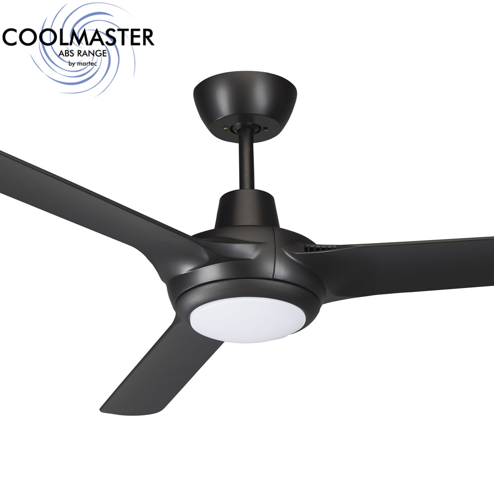 Cruise 56" 3 Blade ABS Ceiling Fan with 20W Tricolour LED Light Matt Black - MCF1433M