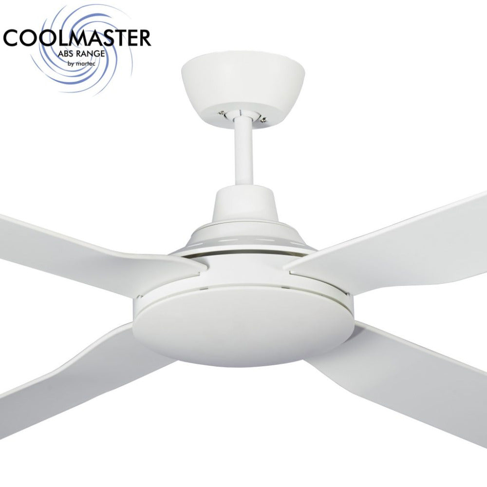 Buy AC Ceiling Fans Australia Discovery 48" 4 Blade ABS Ceiling Fan Only White - MDF124W