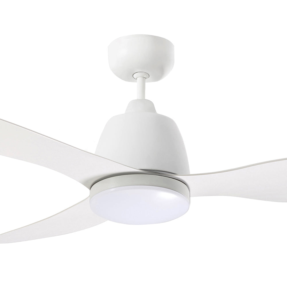 Buy AC Ceiling Fans With Light Australia Elite 48" 3 ABS Blade Ceiling Fan with 20W LED Light CCT White Motor White Blade - MEF1333WW