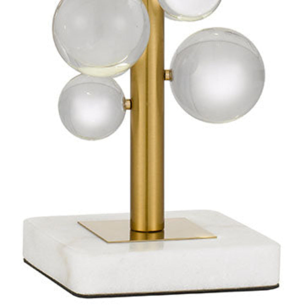 Buy Table Lamps Australia Narvik Table Lamp Antique Gold / White Marble - NARVIK TL-AGCL