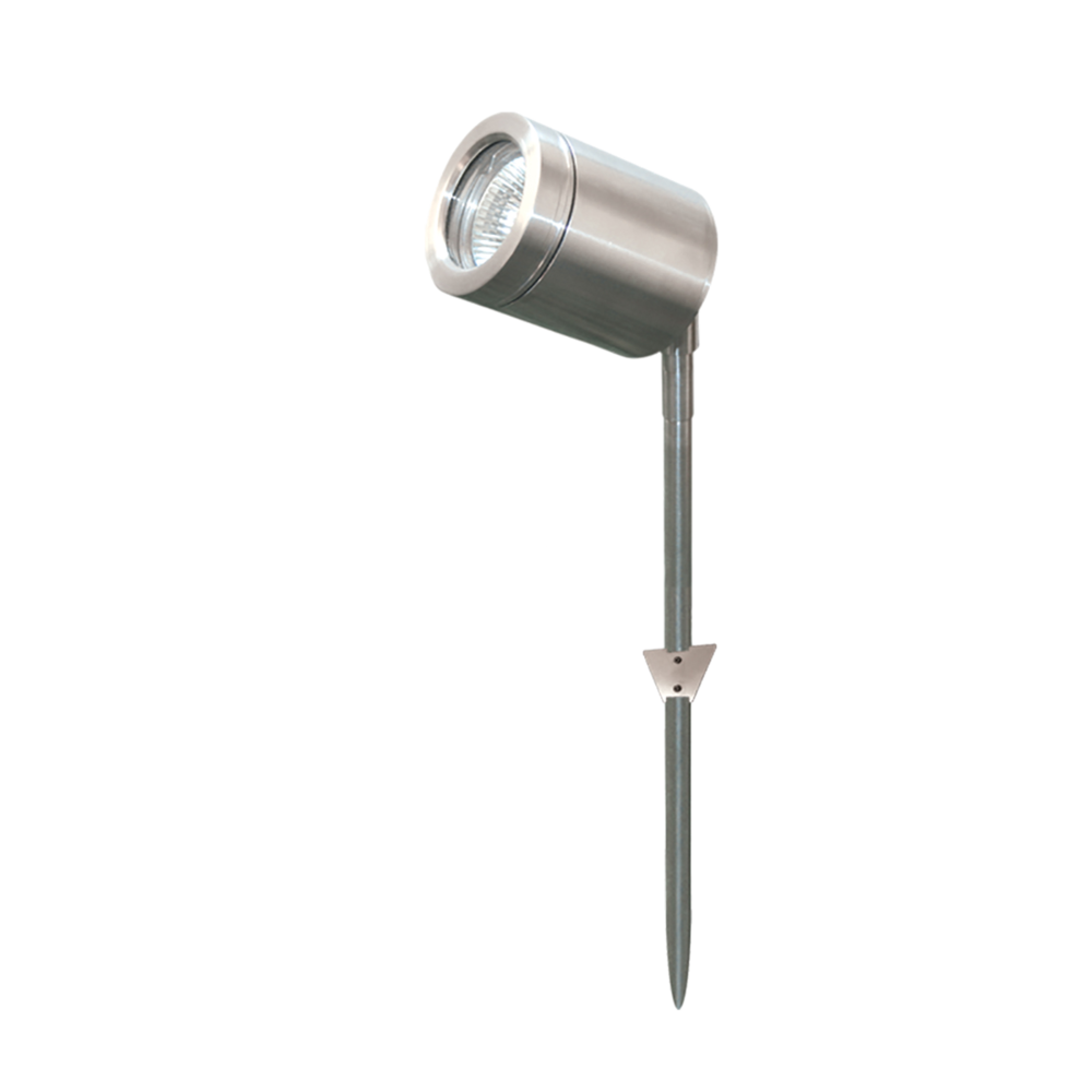 Buy Spike Lights Australia New Port Spike Light 12V Anodised Silver Aluminium 3CCT - SL7261TC/AS