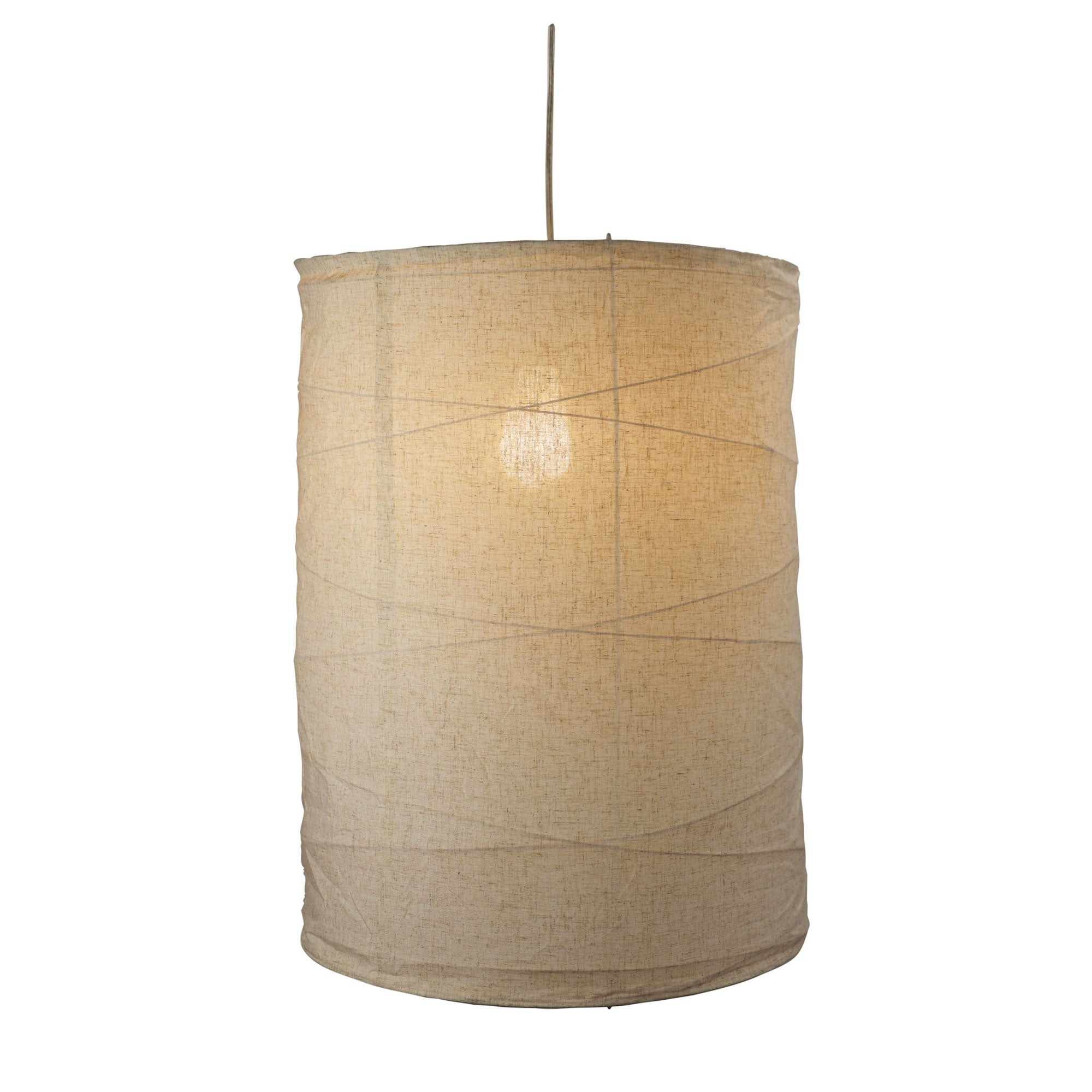 Buy Pendant Lights Australia Boheme DIY 1 Light Pendant 450mm Flax Fabric Shade Only - OL2245/45FX