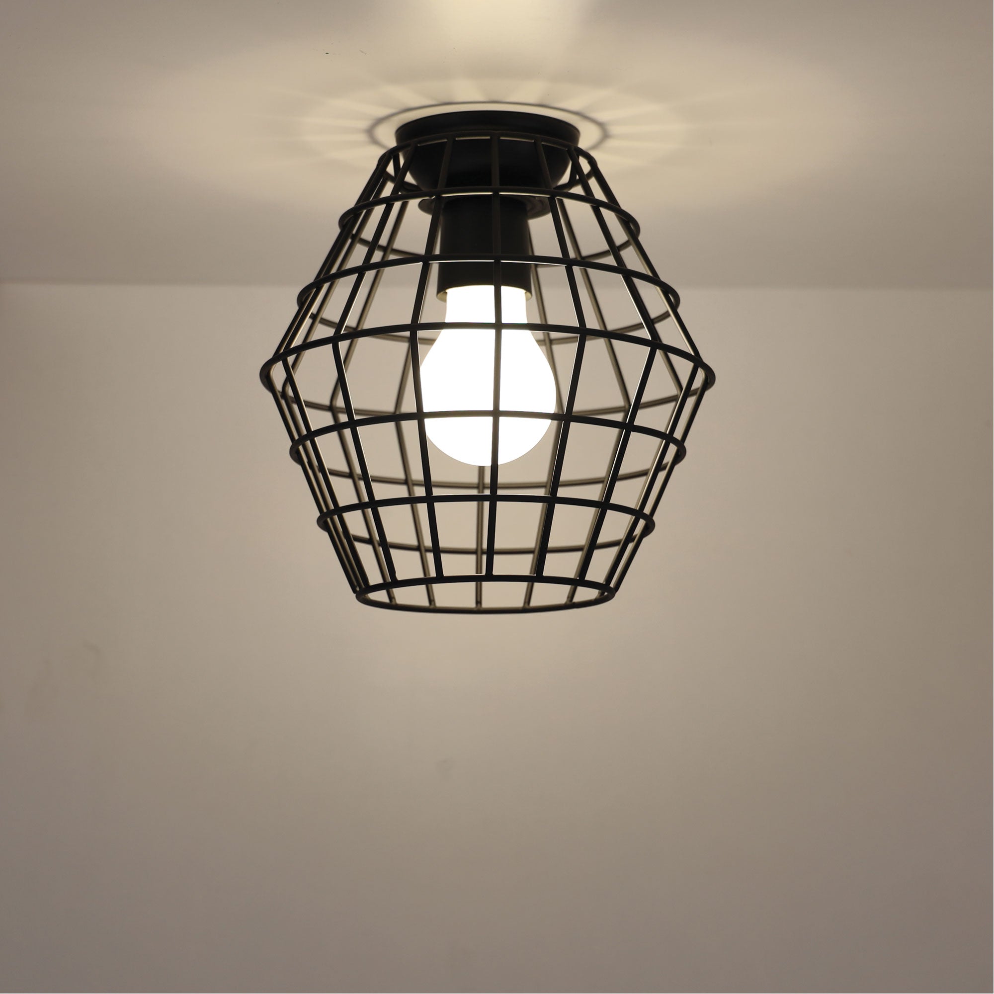 Black store wire lamp