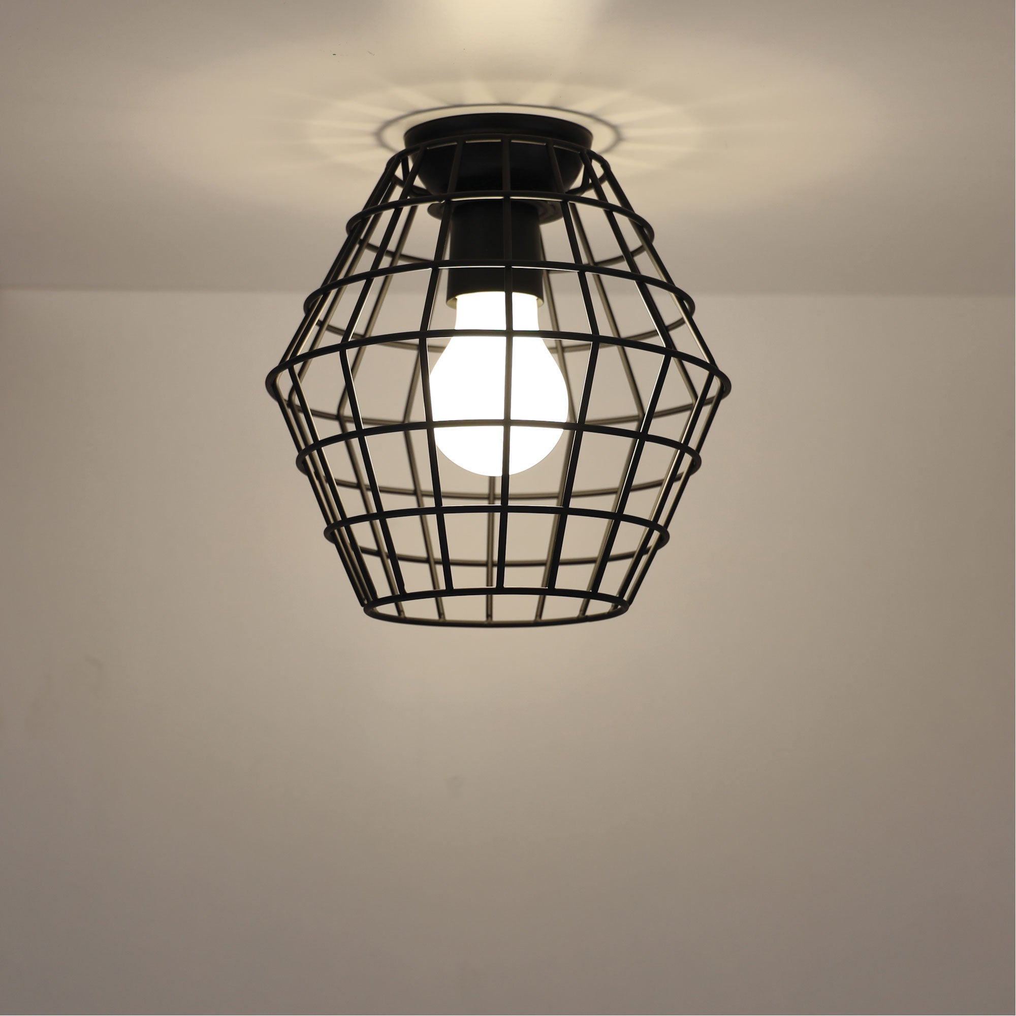 Buy DIY Batten Fix Lights Australia Maci Wire Retro Industrial DIY Shade Black 180mm - OL2542BK