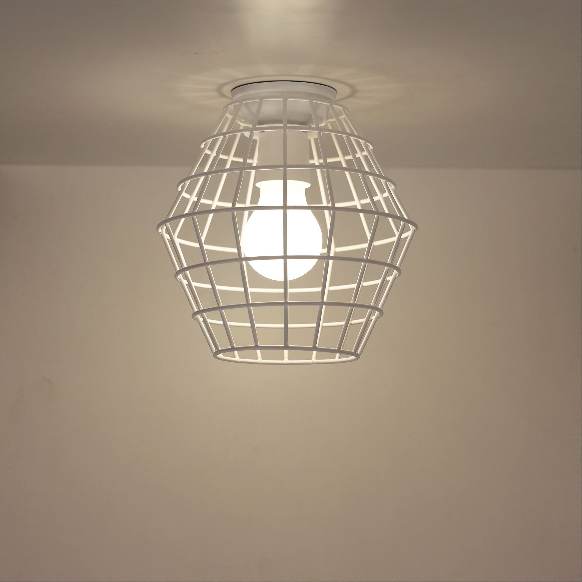 Buy DIY Batten Fix Lights Australia Maci.18 White Mesh DIY Shade B22 - OL2542WH