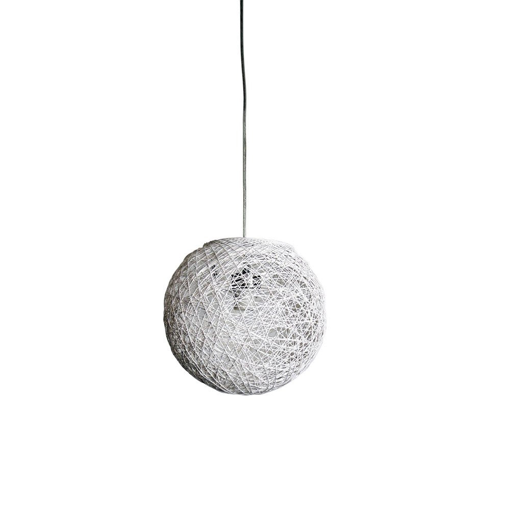 Buy Lamp Shades Australia Cocoon White Spun Cotton Pendant Shade 300mm - OL2729/30WH