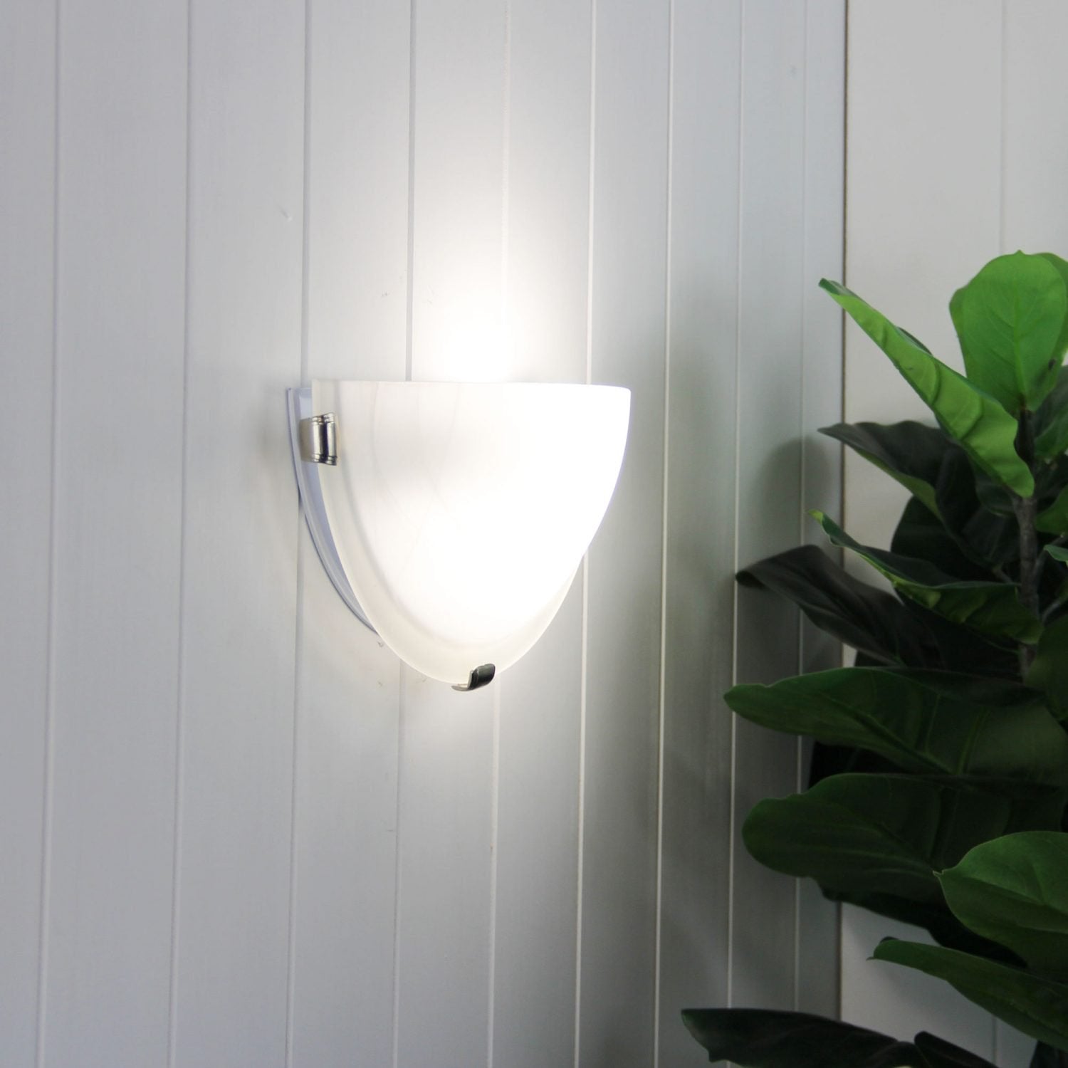 Buy Wall Sconce Australia Remo 1 Light Wall Light 300mm Brushed Chrome - OL41340BCH