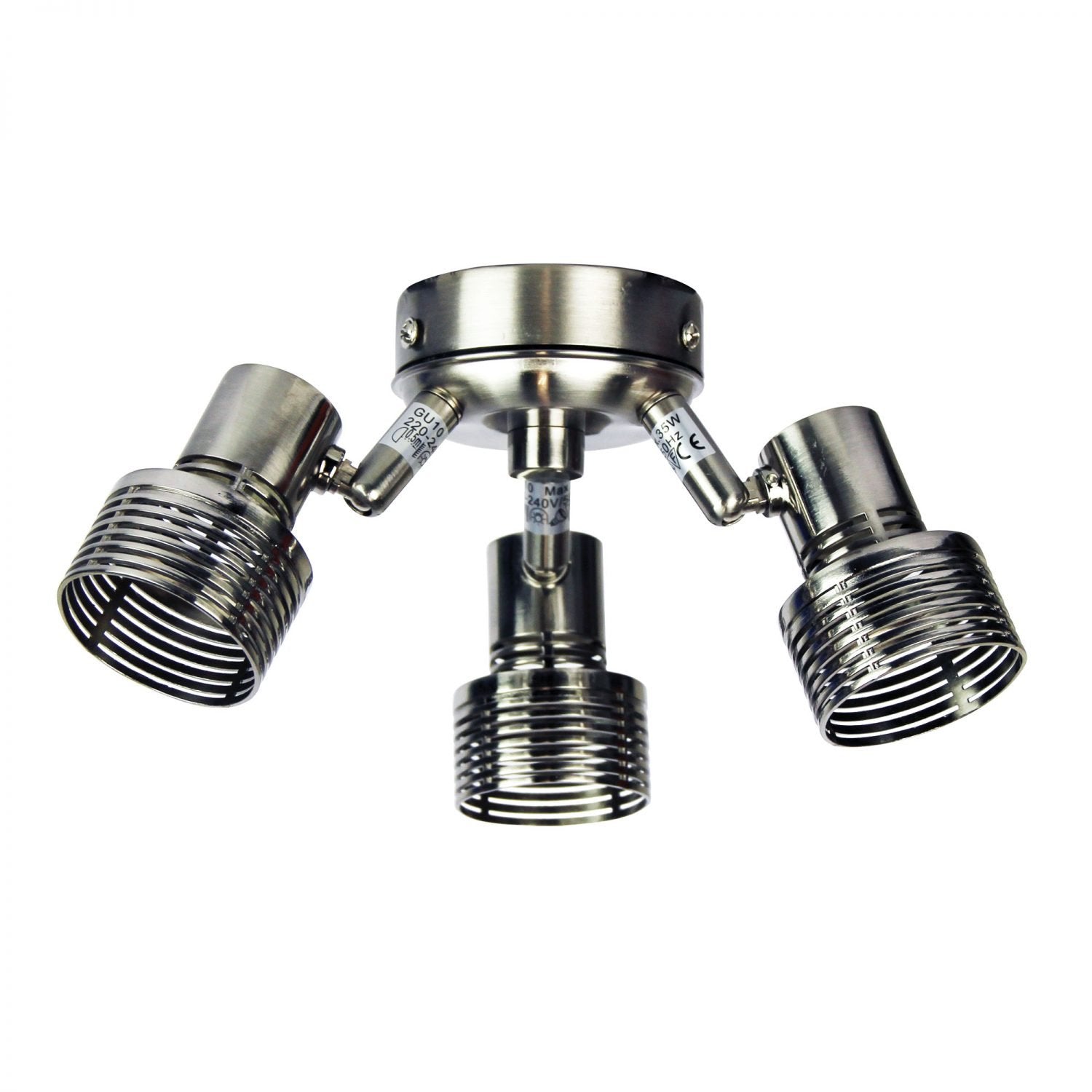 Buy Fan Accessories Australia Zip 3 Light Brushed Chrome Fan Light Kit - OL58578/3BC