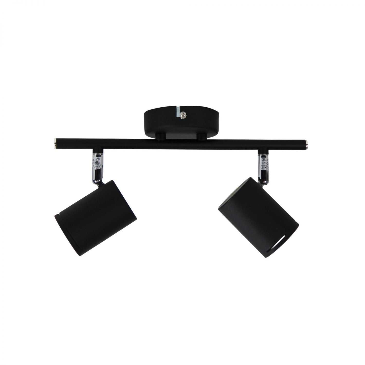 Baril 2 Light GU10 Spotlight Matt Black - OL58611/2BK