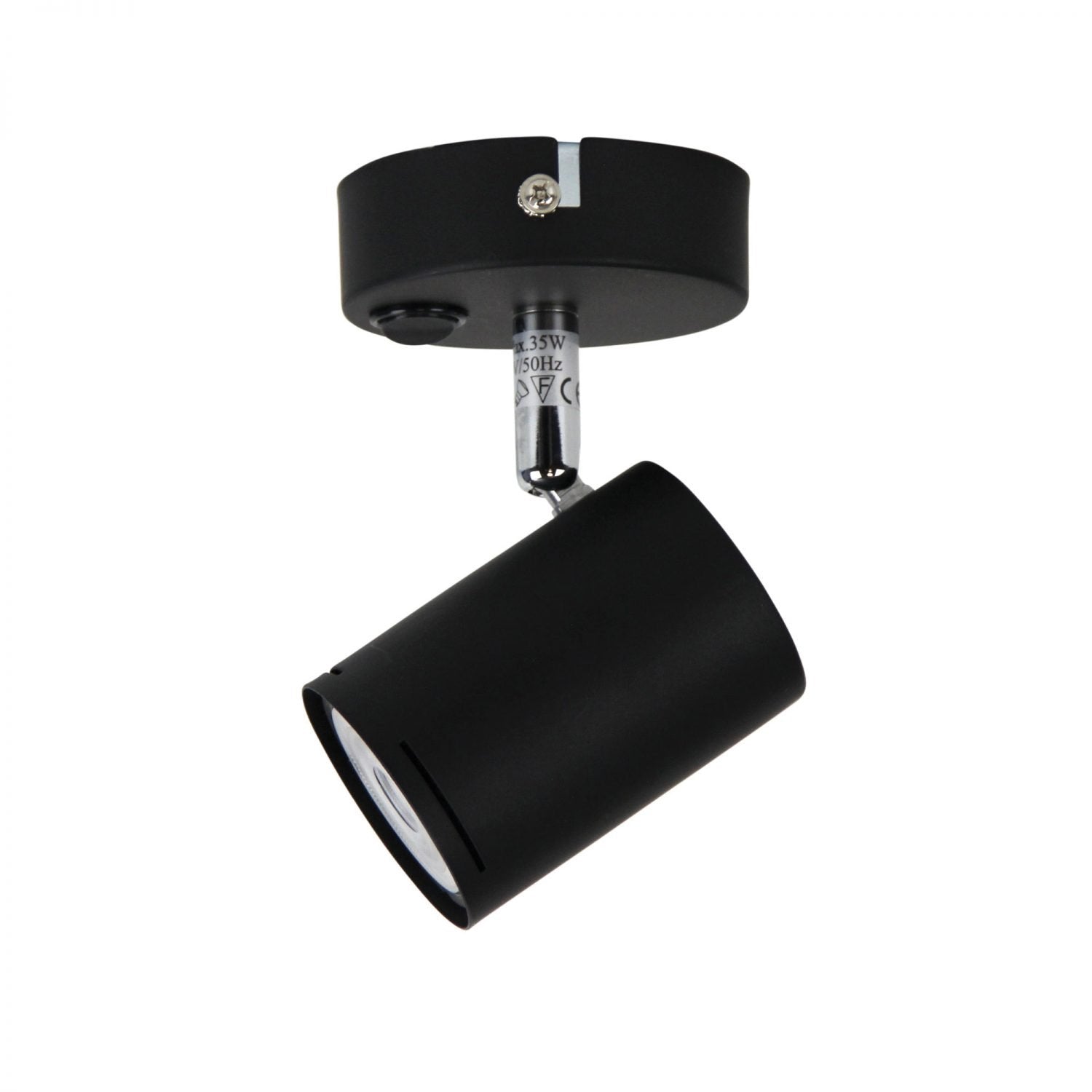 Buy Spotlights Australia Baril 1 Light GU10 Spotlight with Switch Matt Black - OL58613/1BK