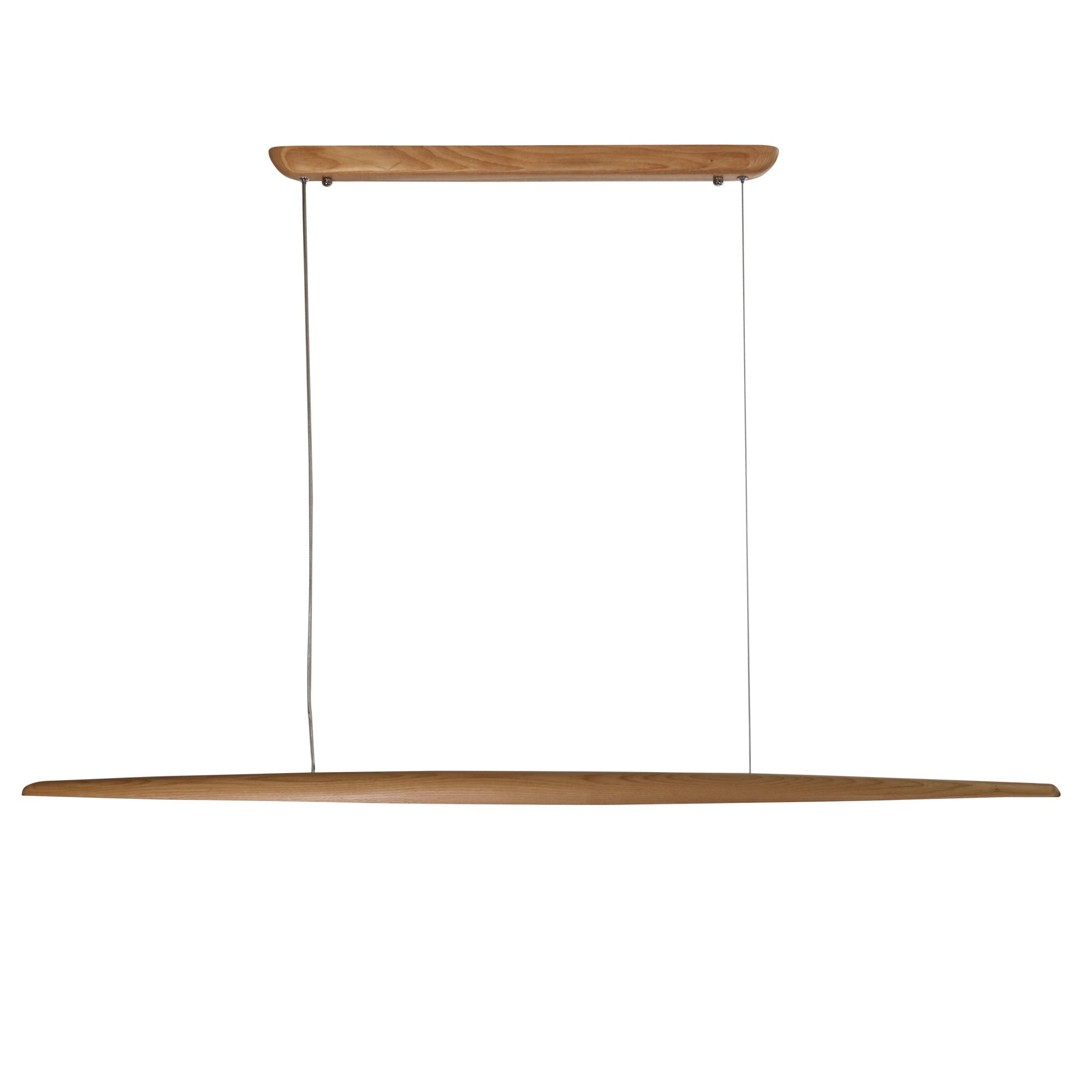 Buy Island Pendant Lights Australia Eastoft Island LED Pendant Light L1300mm Natural Wood 3CCT - OL60630/1300