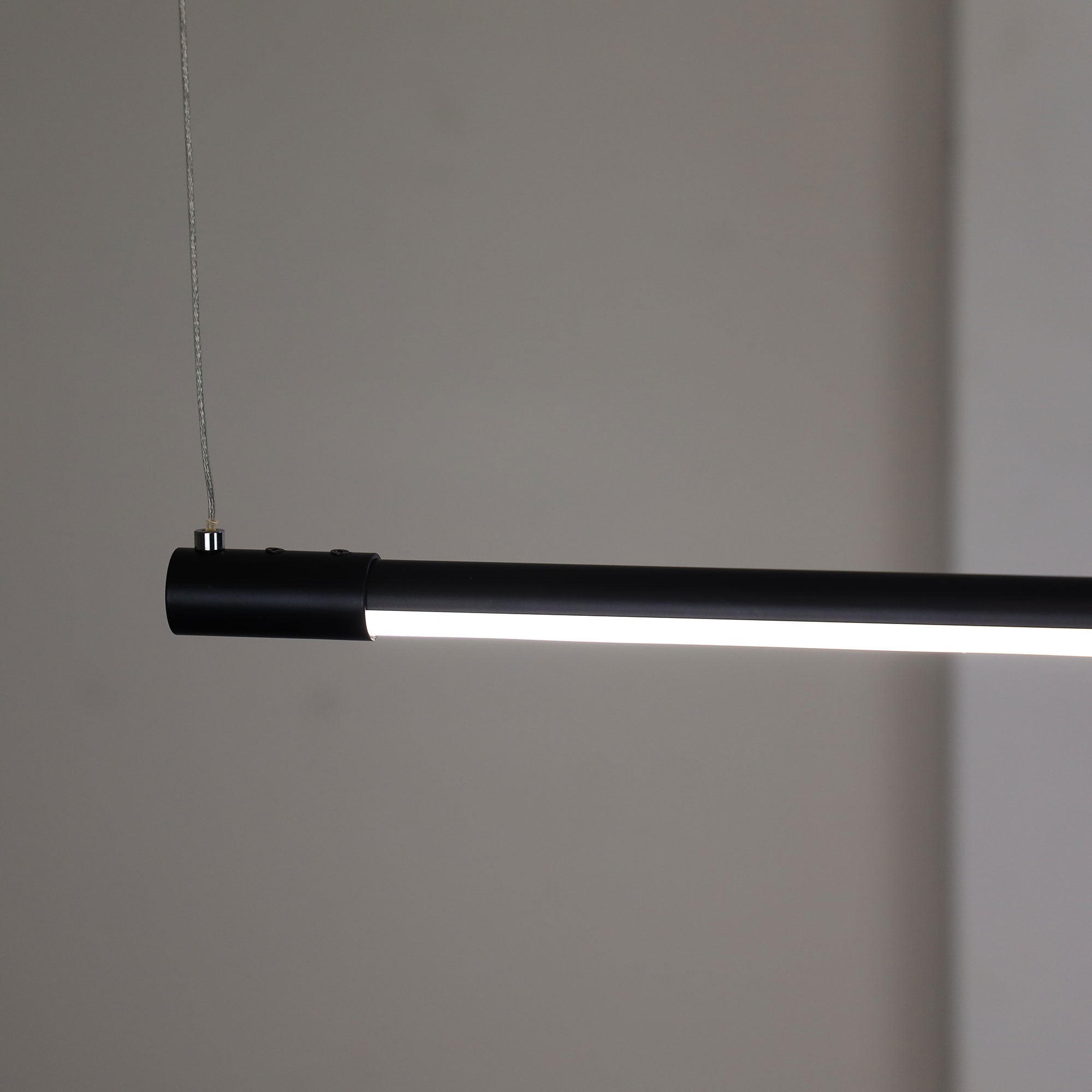 Edge LED Linear Pendant Black 1500mm - OL60761/1500BK