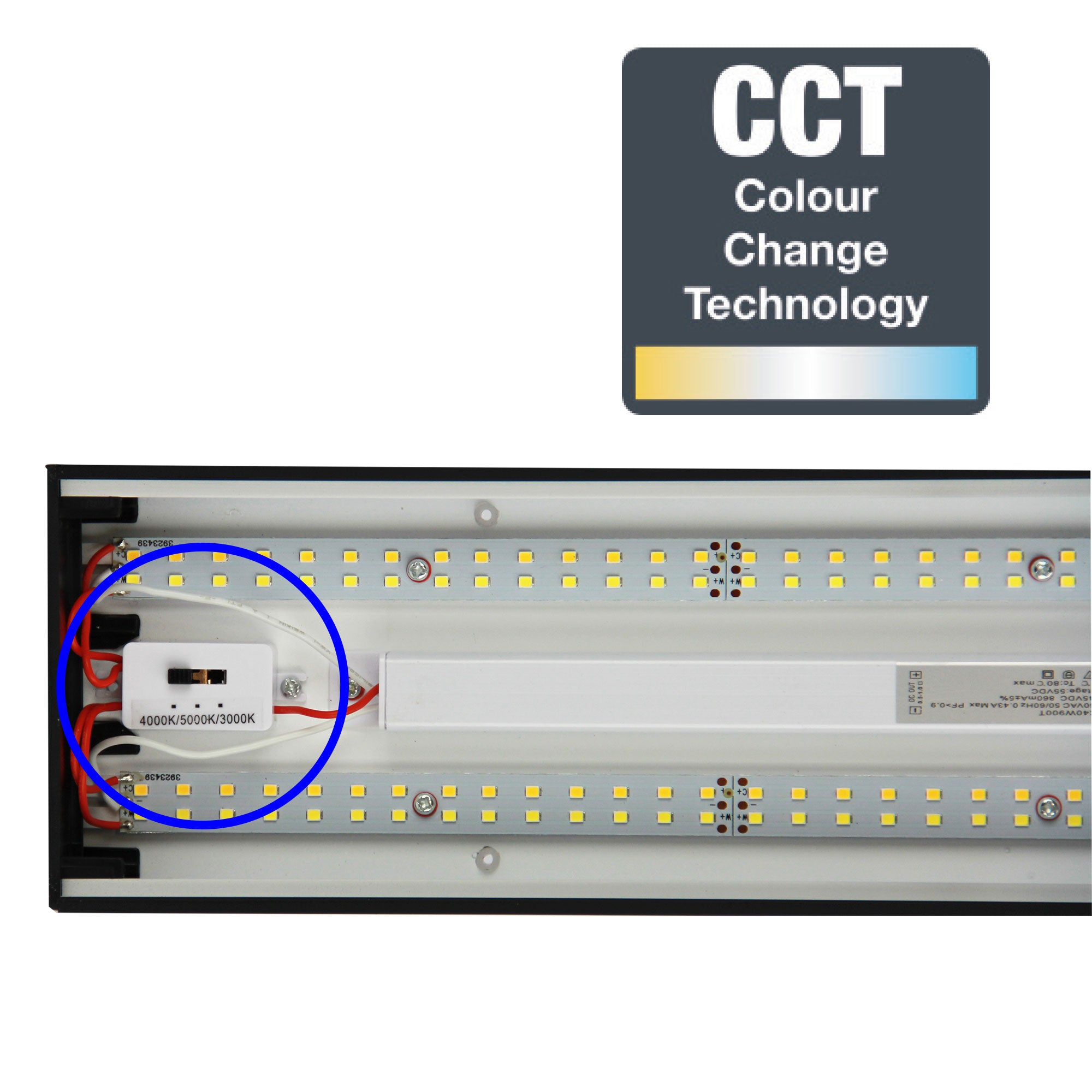 Buy LED Linear Lights Australia Vana LED CCT Ceiling Light Black 1230mm - OL60778/1200BK