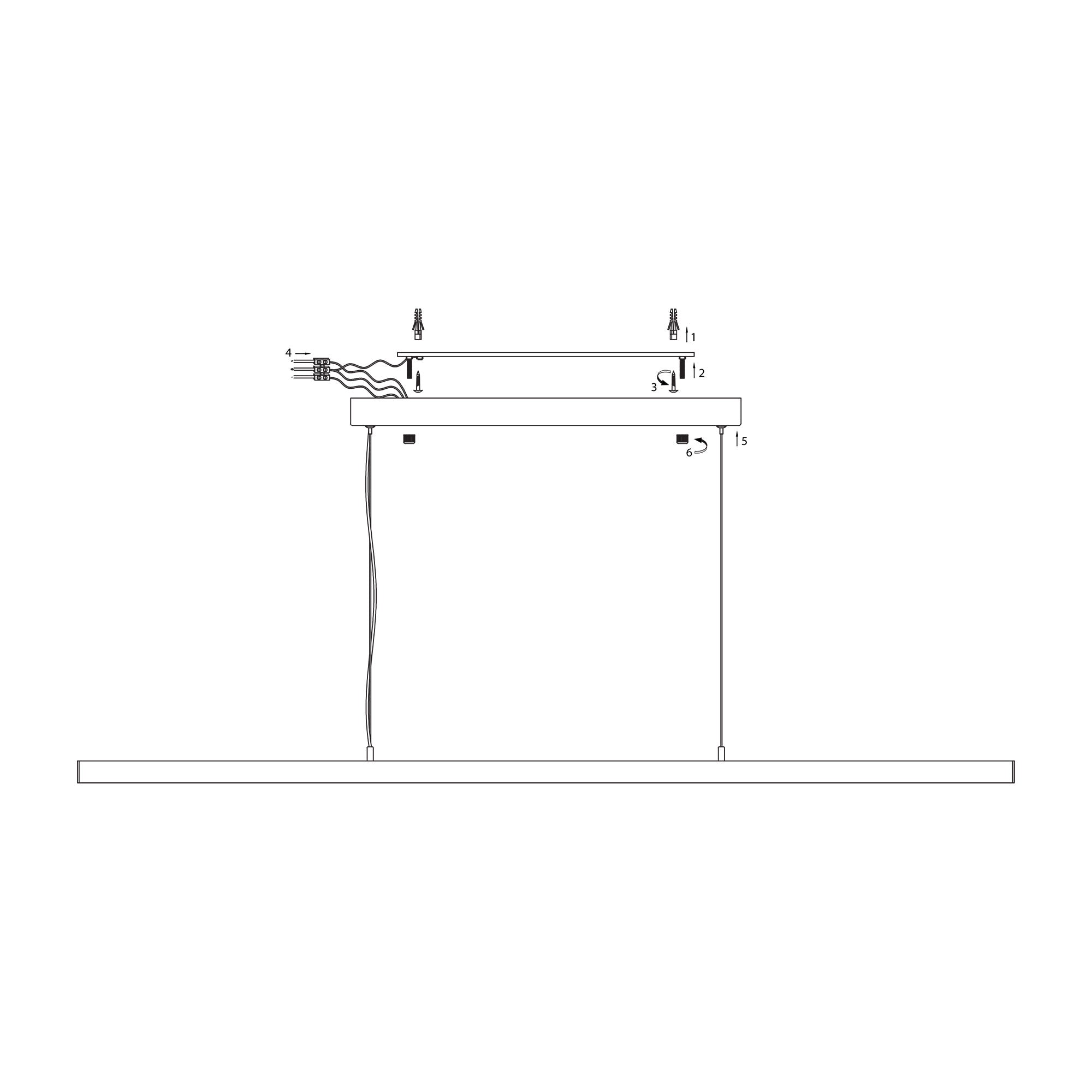 Buy LED Pendants Australia Shard LED Pendant White 1500mm - OL60795/1500WH