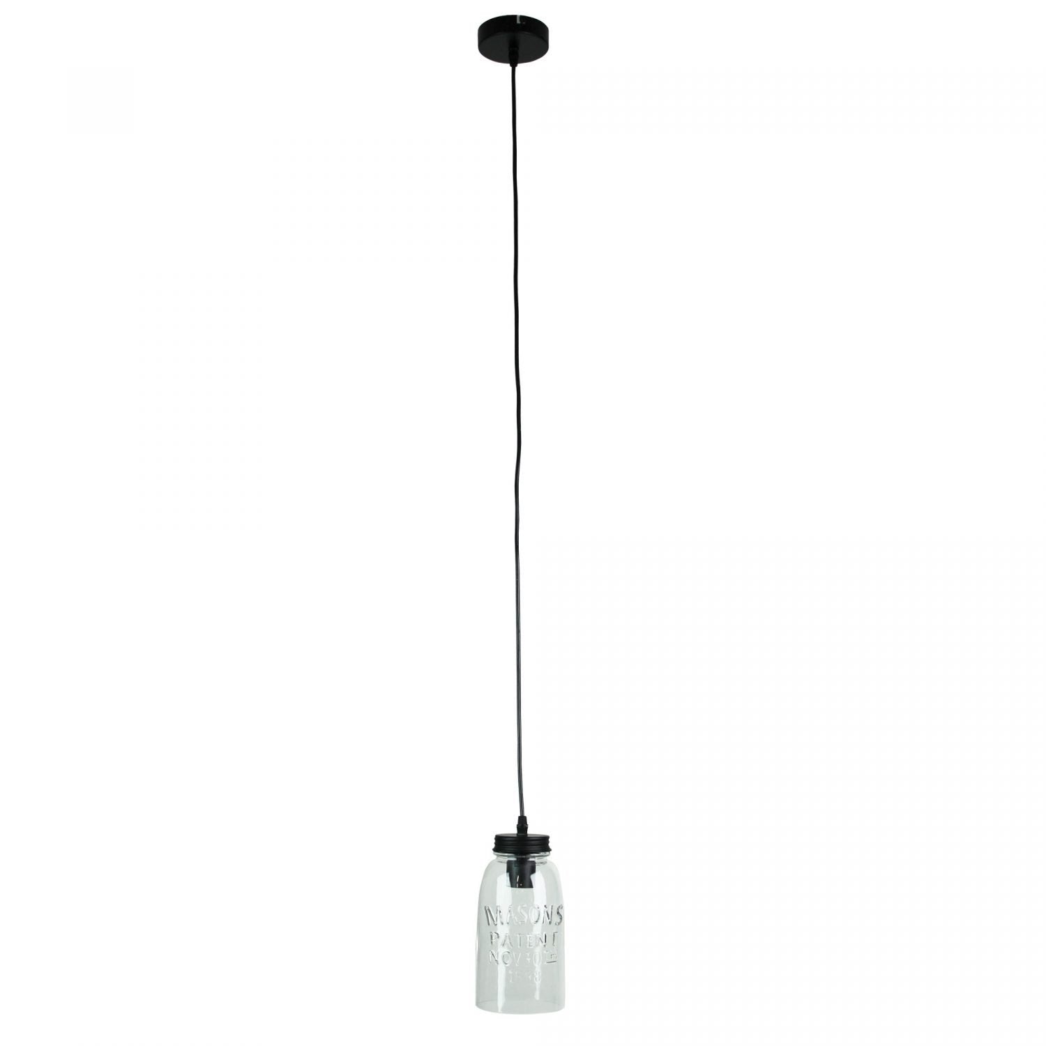 Buy Mini Pendants Australia Mason Jar 1 Light Pendant 120mm Clear - OL63301CL