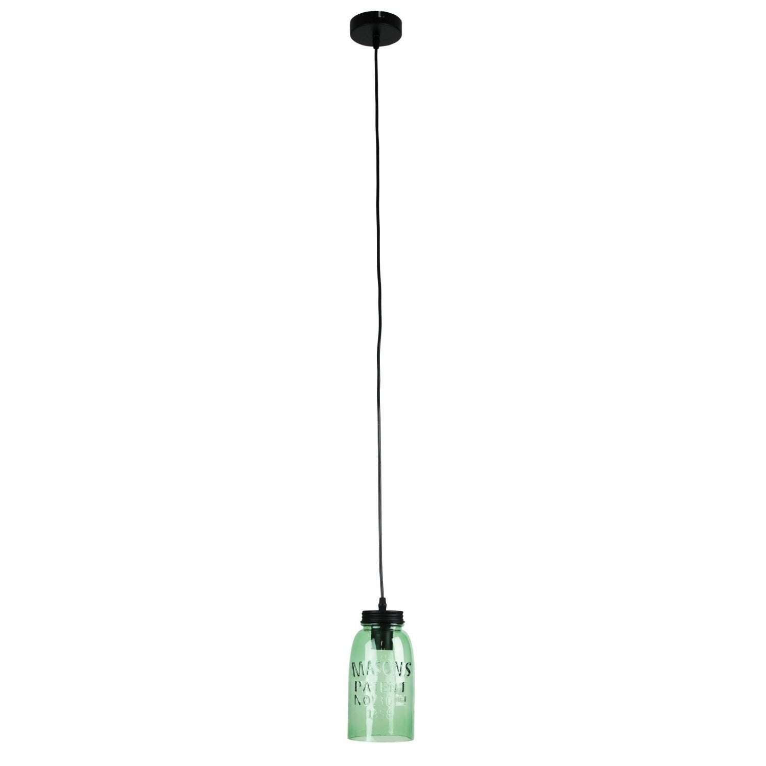 Buy Mini Pendants Australia Mason Jar 1 Light Pendant 120mm Green - OL63301GN